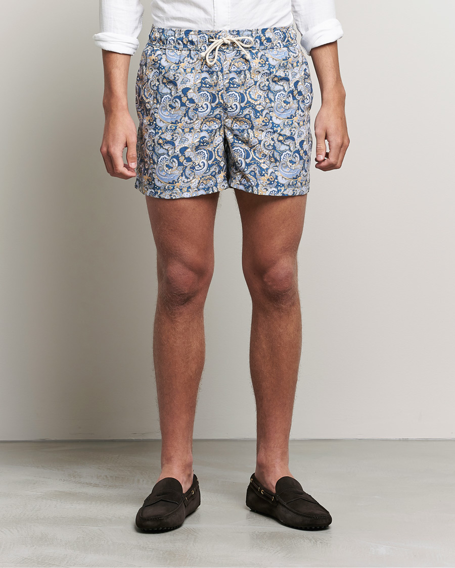 Men | Swimwear | Ripa Ripa | Printed Swimshorts Blue/Light Blue