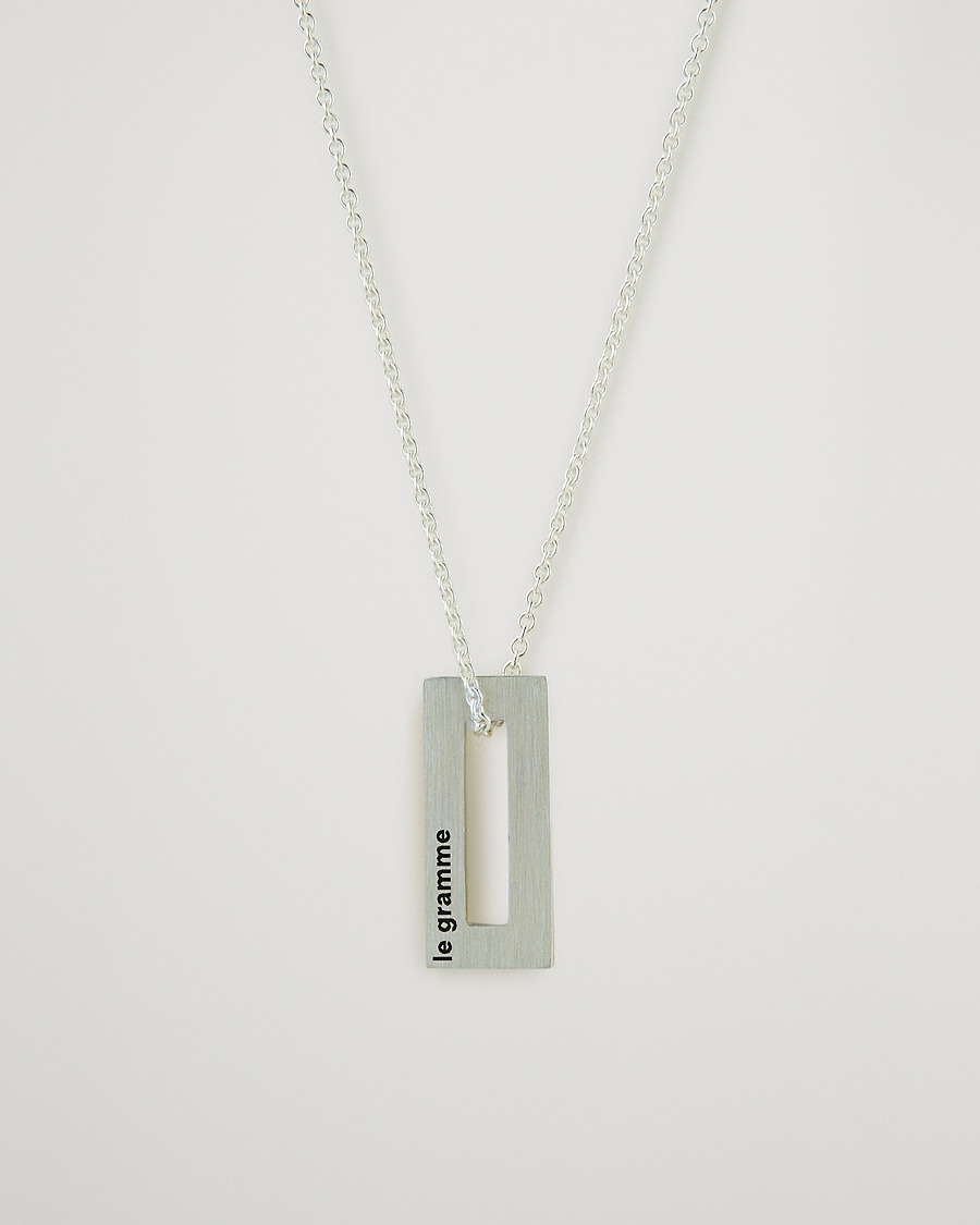 Men | Jewellery | LE GRAMME | Rectangular Necklace Le 1.5 Sterling Silver