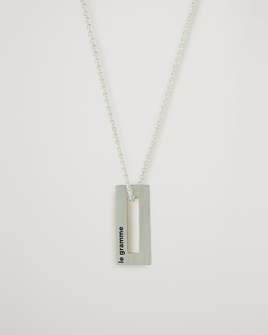 Men | LE GRAMME Rectangular Necklace Le 1.5 Sterling Silver | LE GRAMME | Rectangular Necklace Le 1.5 Sterling Silver