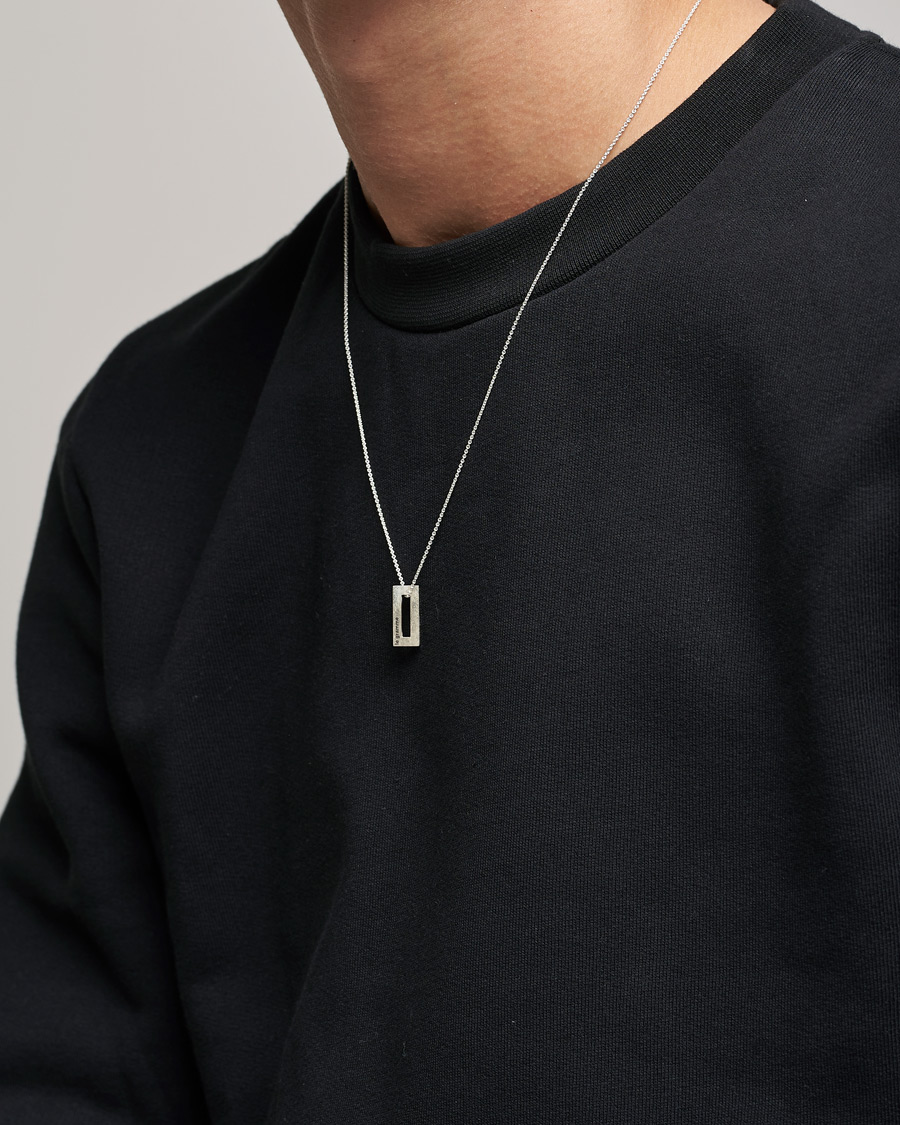 Men | Jewellery | LE GRAMME | Rectangular Necklace Le 1.5 Sterling Silver