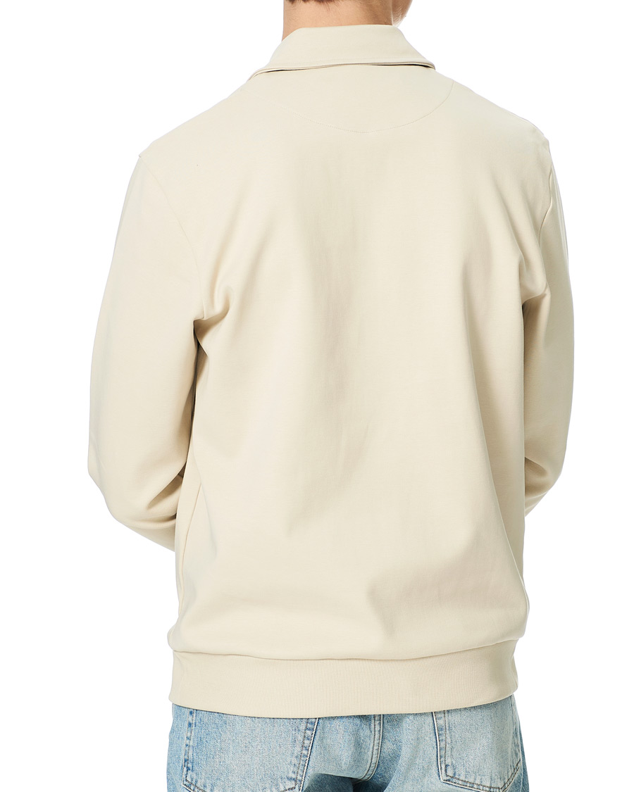 Men | Sweaters & Knitwear | A Day's March | Cabot Half-Zip Polo Sweater Sand
