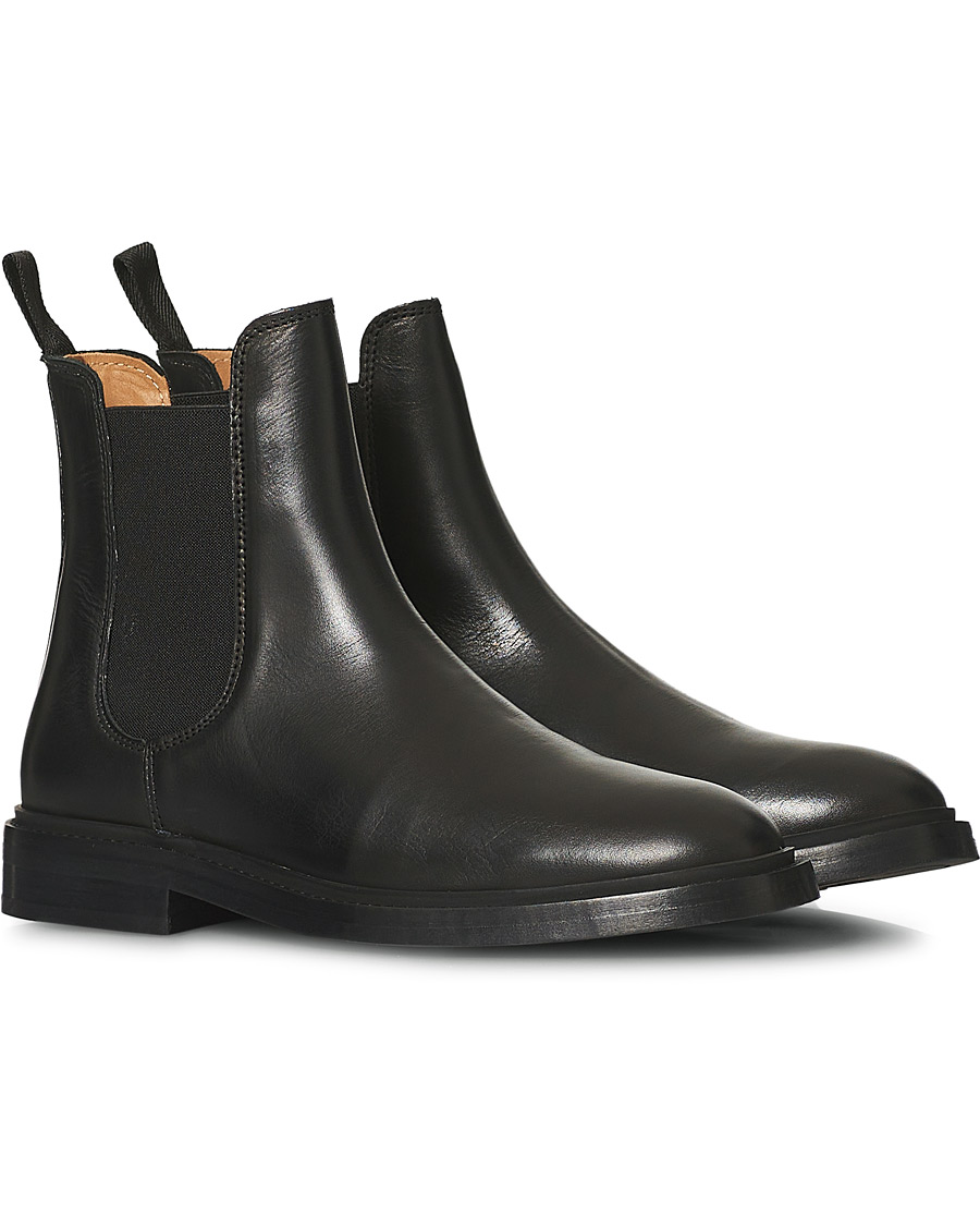 Men |  | A Day's March | Leather Chelsea Boot Black