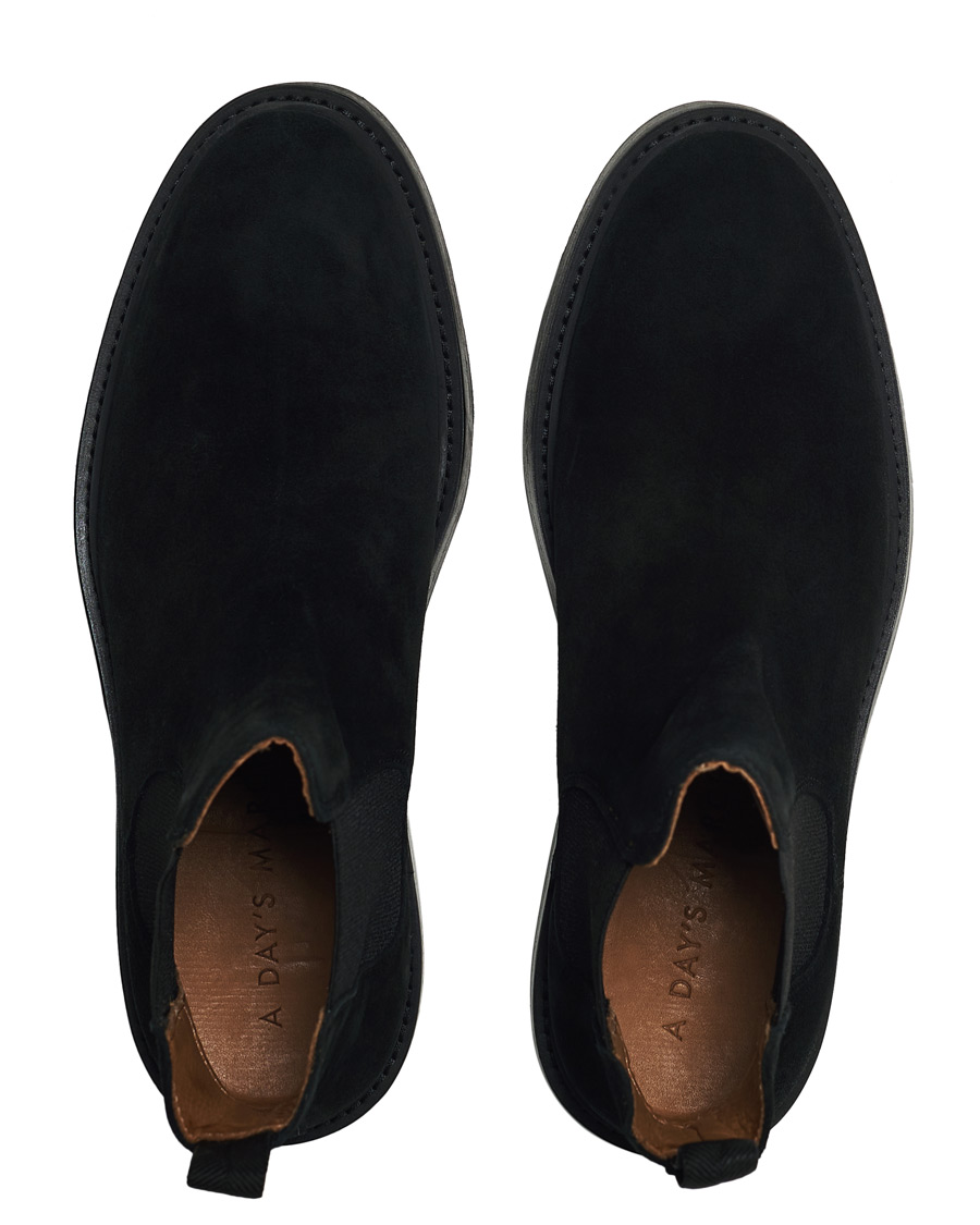 Men | A Day's March Suede Chelsea Boot Black | A Day's March | Suede Chelsea Boot Black