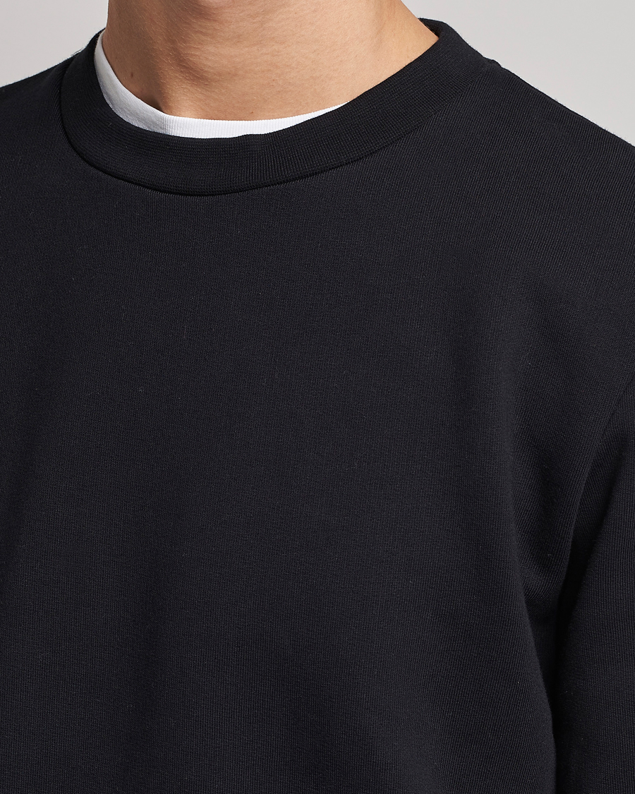 Men | Sweaters & Knitwear | A Day's March | Shaw Sturdy Fleece Sweatshirt Black