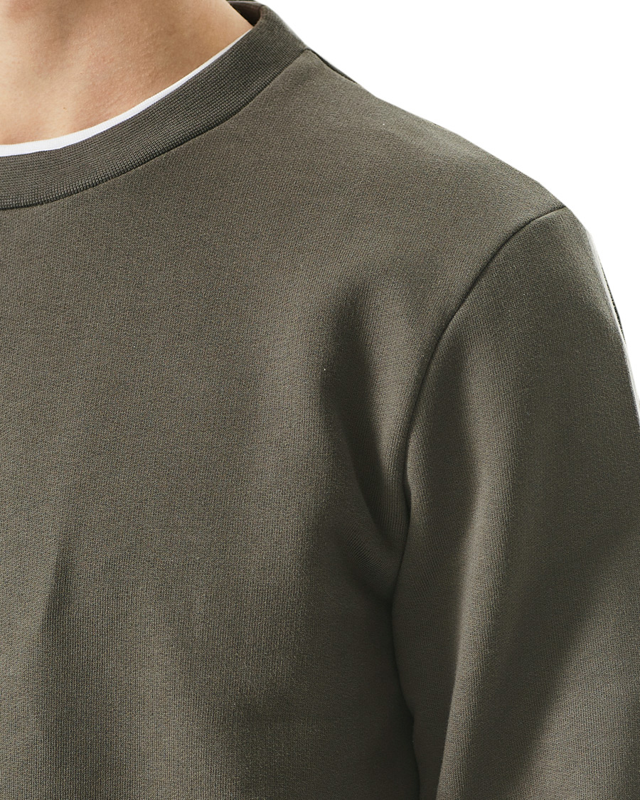 Men | Sweaters & Knitwear | A Day's March | Shaw Sturdy Fleece Sweatshirt Olive