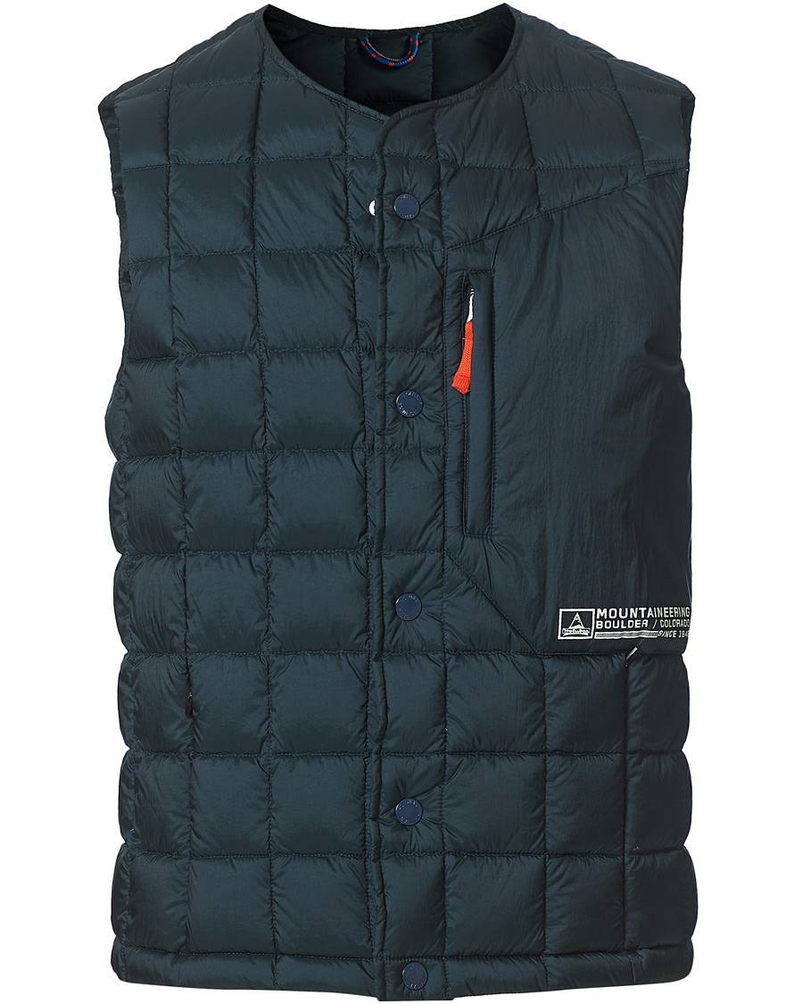 Men | Coats & Jackets | Holubar | Hudson Padded Nylon Vest Navy