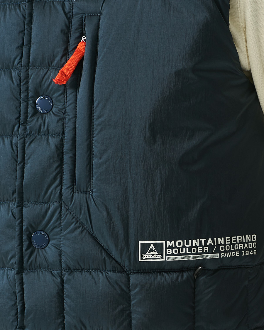Men | Coats & Jackets | Holubar | Hudson Padded Nylon Vest Navy