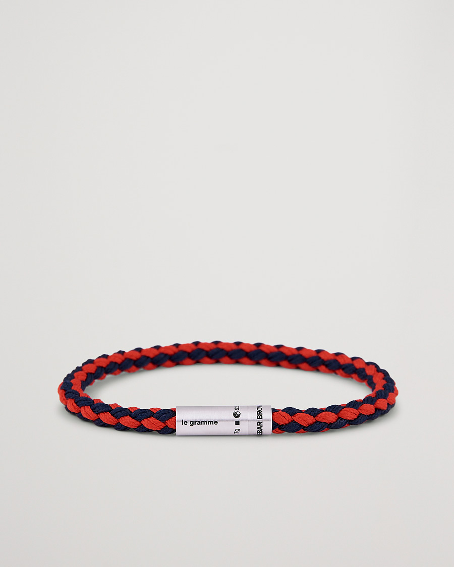 Men | Jewellery | LE GRAMME | X Orlebar Brown Nato Bracelet Navy/Red