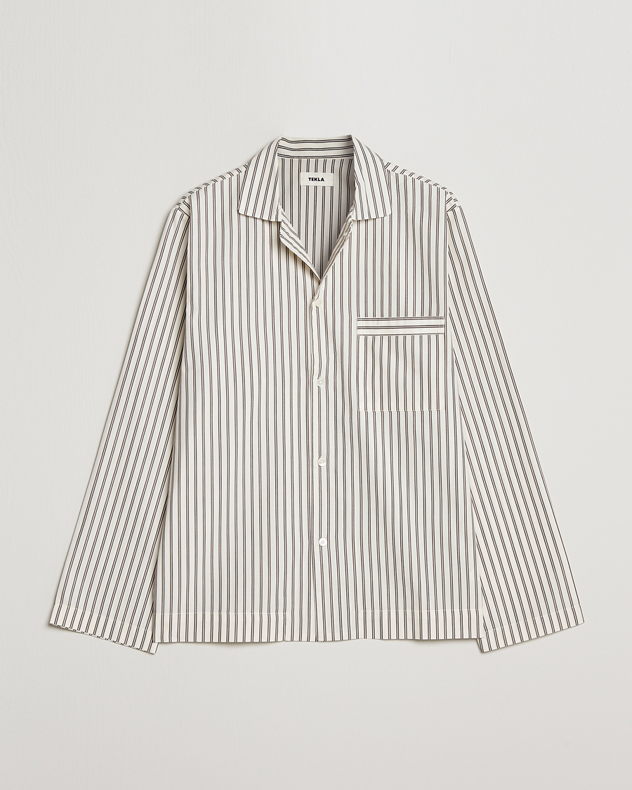 Men |  | Tekla | Poplin Pyjama Shirt Hopper Stripes