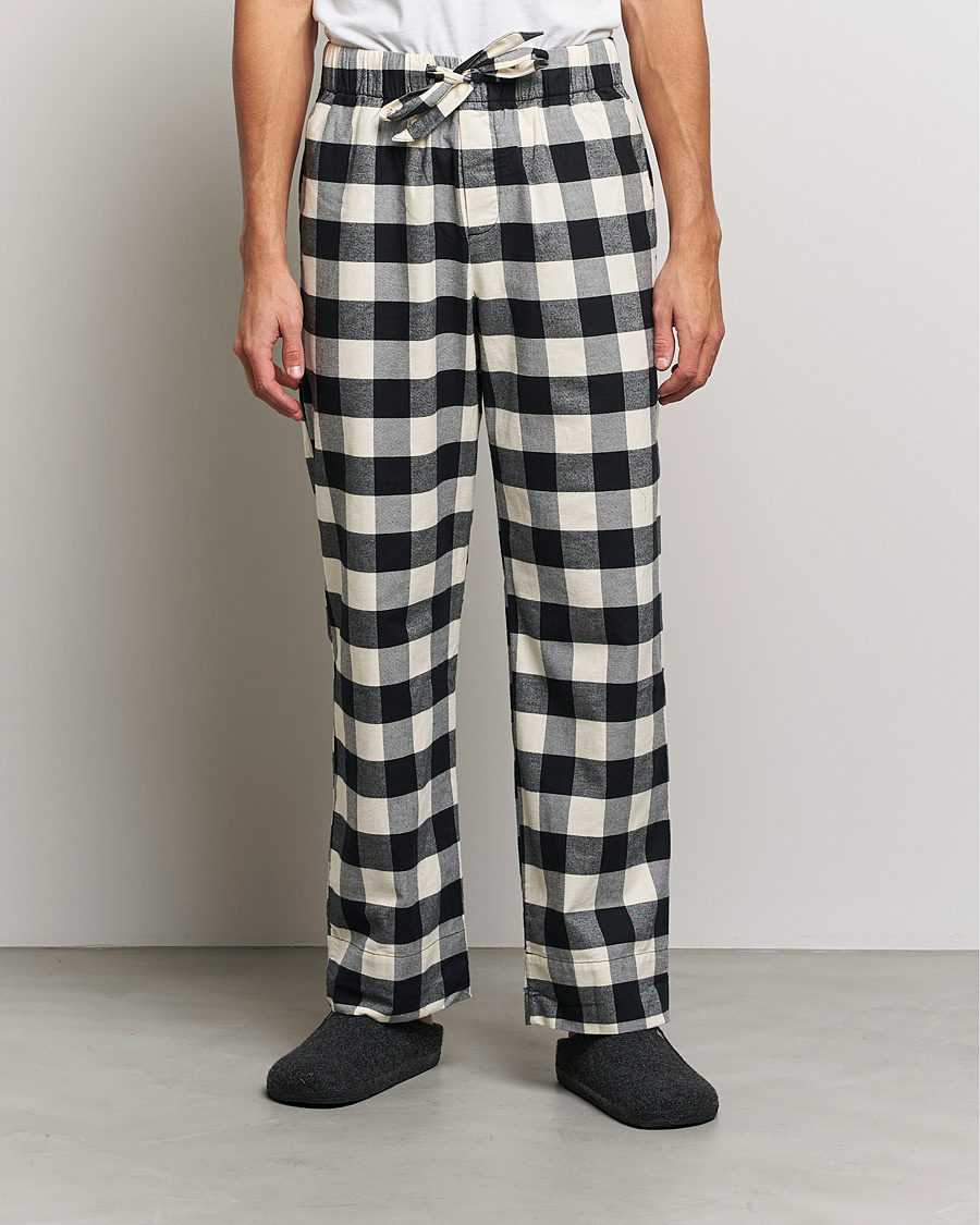 Men | Pyjama Bottoms | Tekla | Pyjama Pants Black Gingham