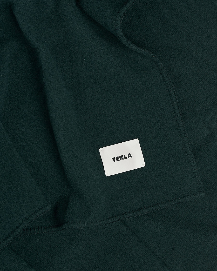 Men | Tekla Merino Wool Blanket Dark Green | Tekla | Merino Wool Blanket Dark Green