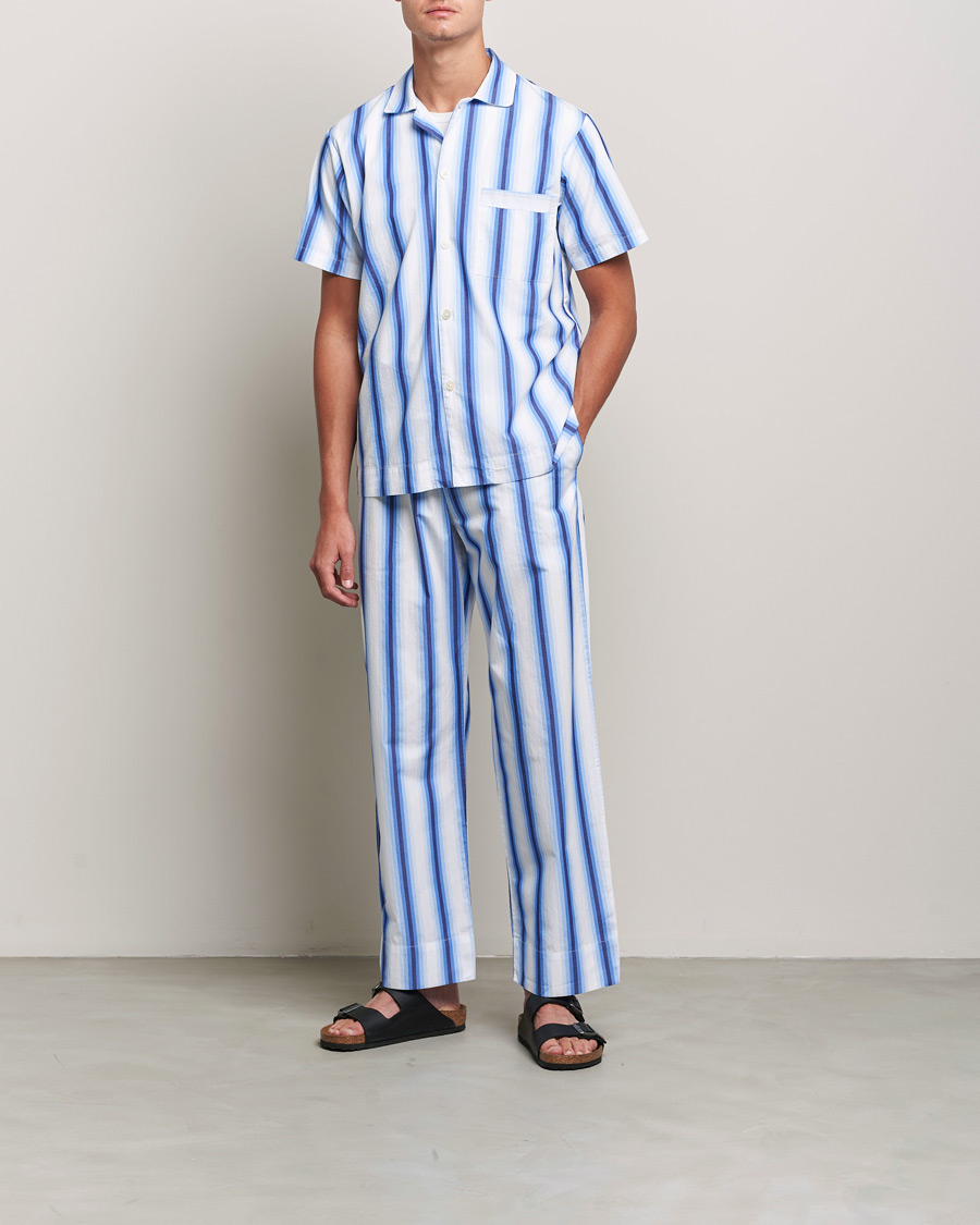 Men | Tekla | Tekla | Poplin Pyjama Pants Blue Marquee