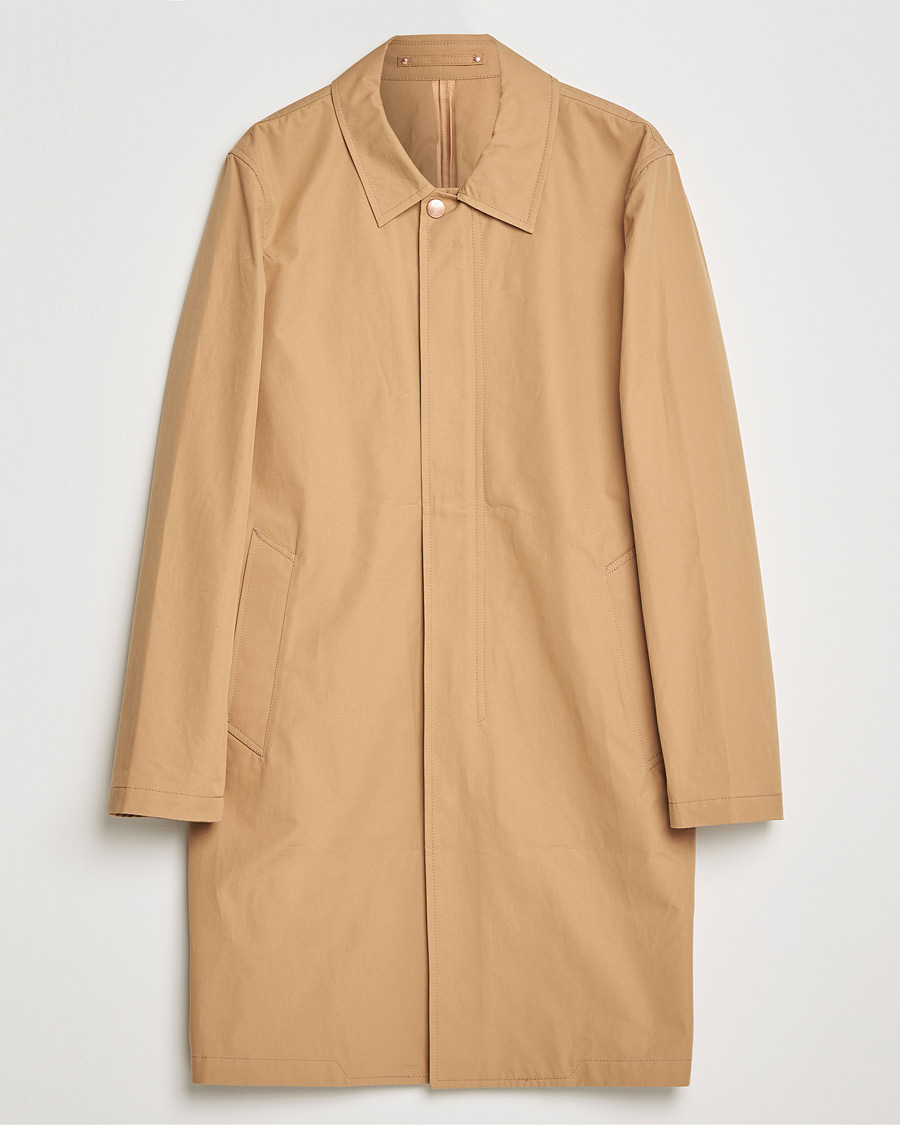 Men | Coats & Jackets | Private White V.C. | Unlined Cotton Ventile Mac Coat 3.0 Warm Sand