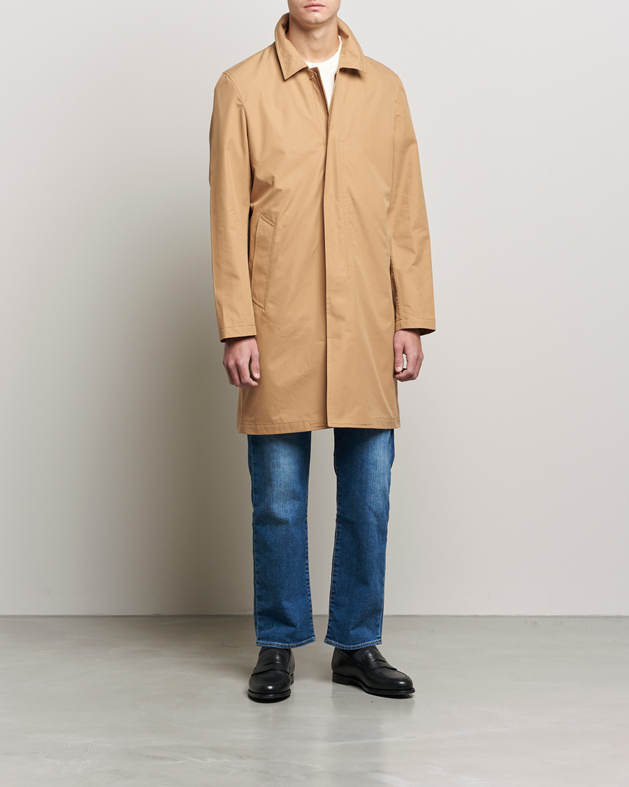 Men | Coats & Jackets | Private White V.C. | Unlined Cotton Ventile Mac Coat 3.0 Warm Sand