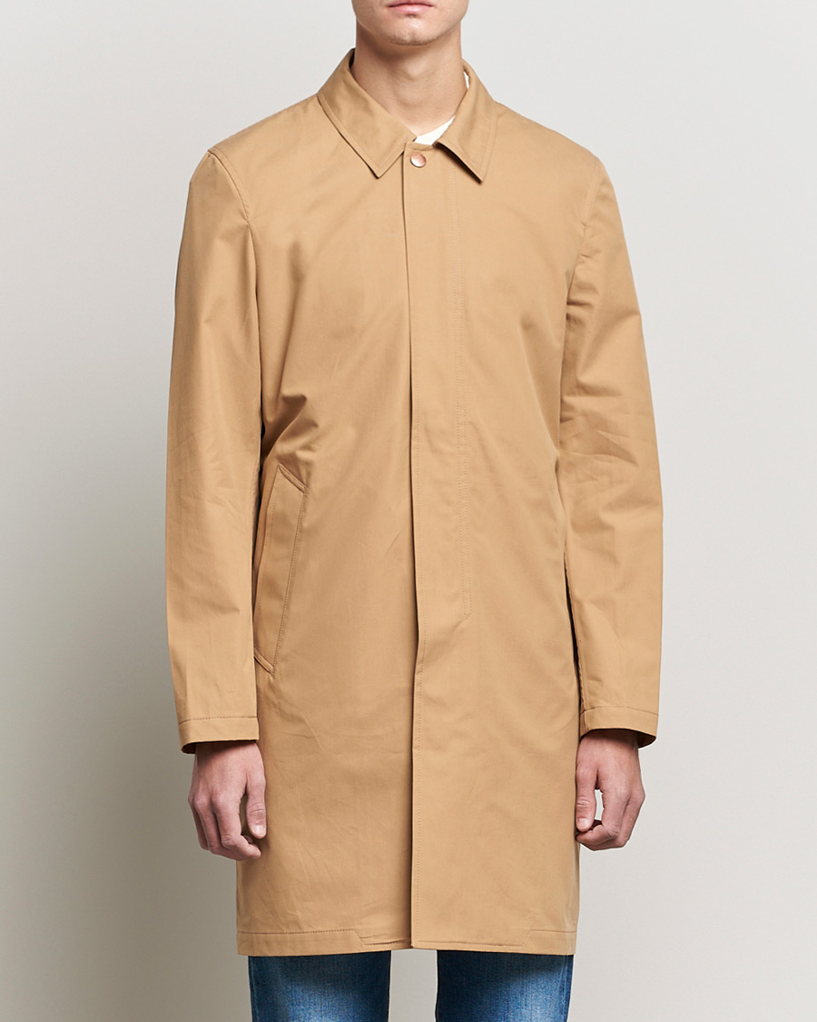 Men | Coats & Jackets | Private White V.C. | Unlined Cotton Ventile Mac Coat 3.0 Warm Sand