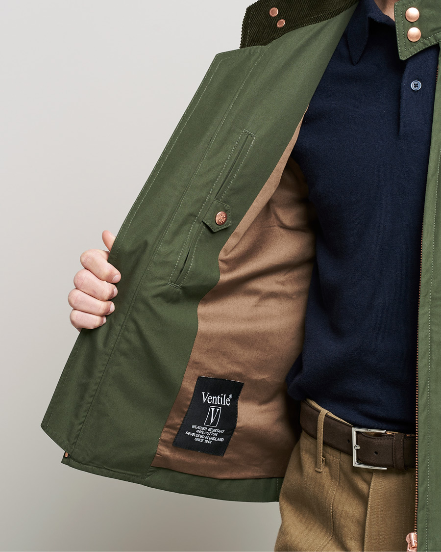 Men | Coats & Jackets | Private White V.C. | Ventile Harrington Jacket 3.0 Olive
