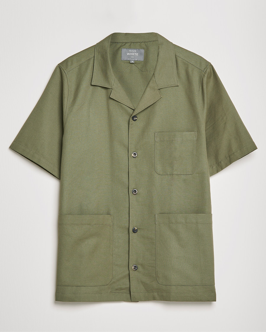 Men |  | Private White V.C. | 3 Pocket Cruiser Shirt Olive