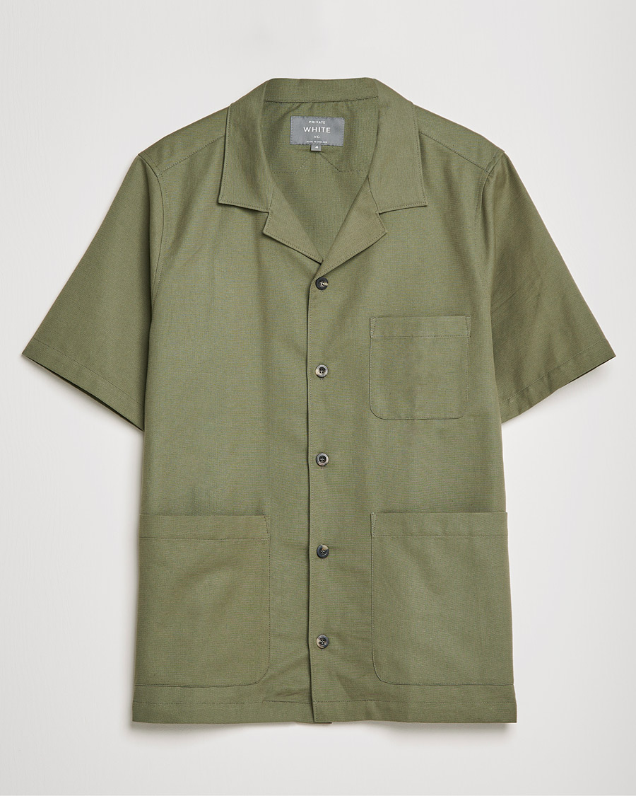 Men | Shirts | Private White V.C. | 3 Pocket Cruiser Shirt Olive