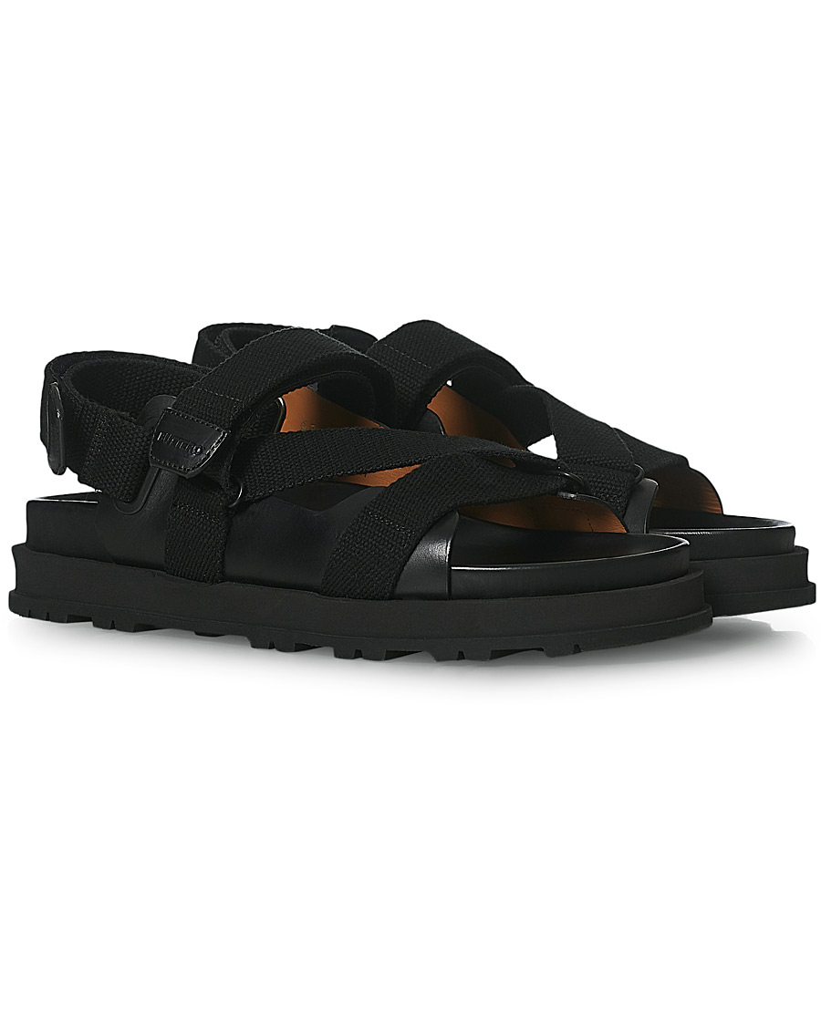 Men | Buttero Pier Leather Sandal Black | Buttero | Pier Leather Sandal Black