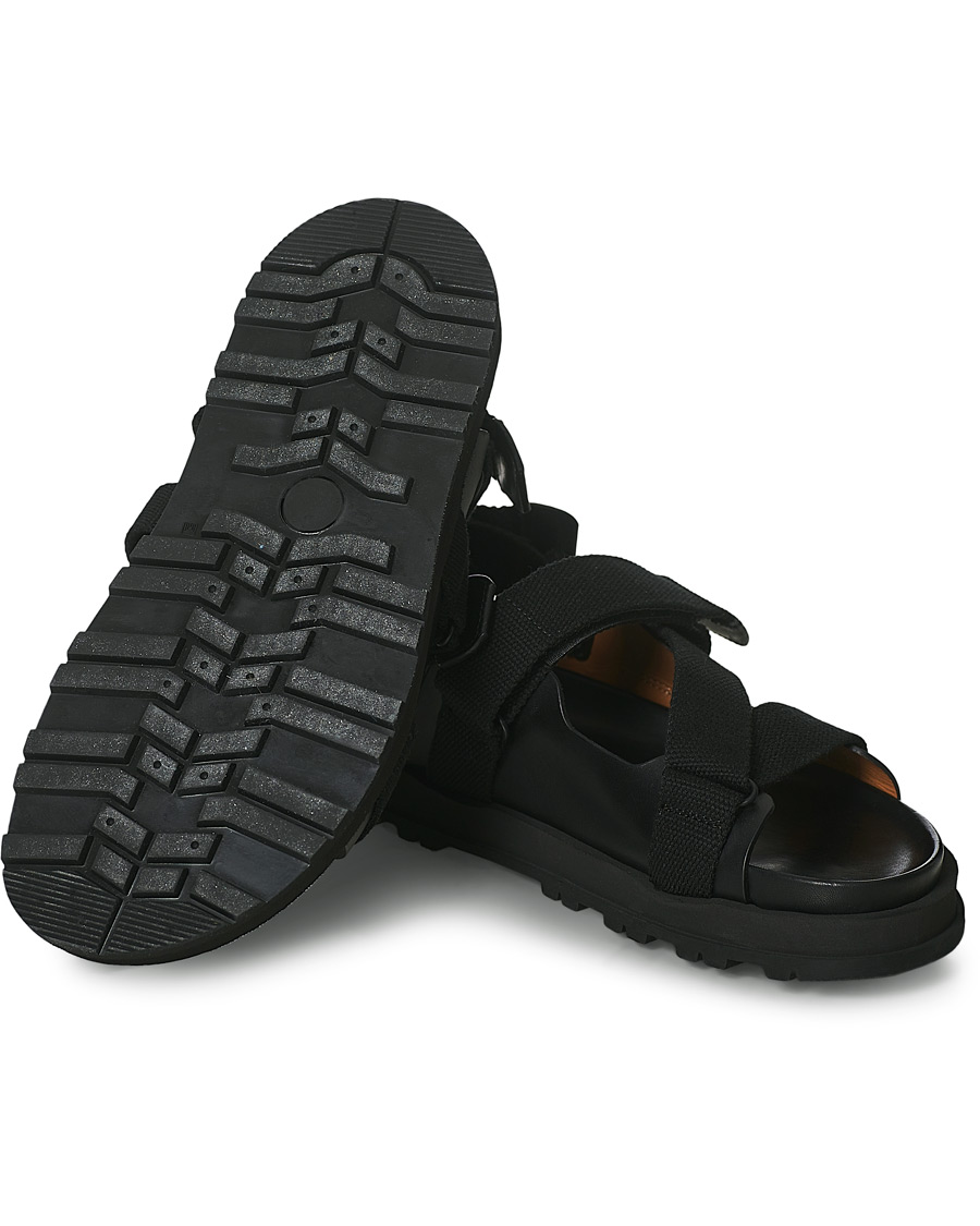 Men | Buttero Pier Leather Sandal Black | Buttero | Pier Leather Sandal Black