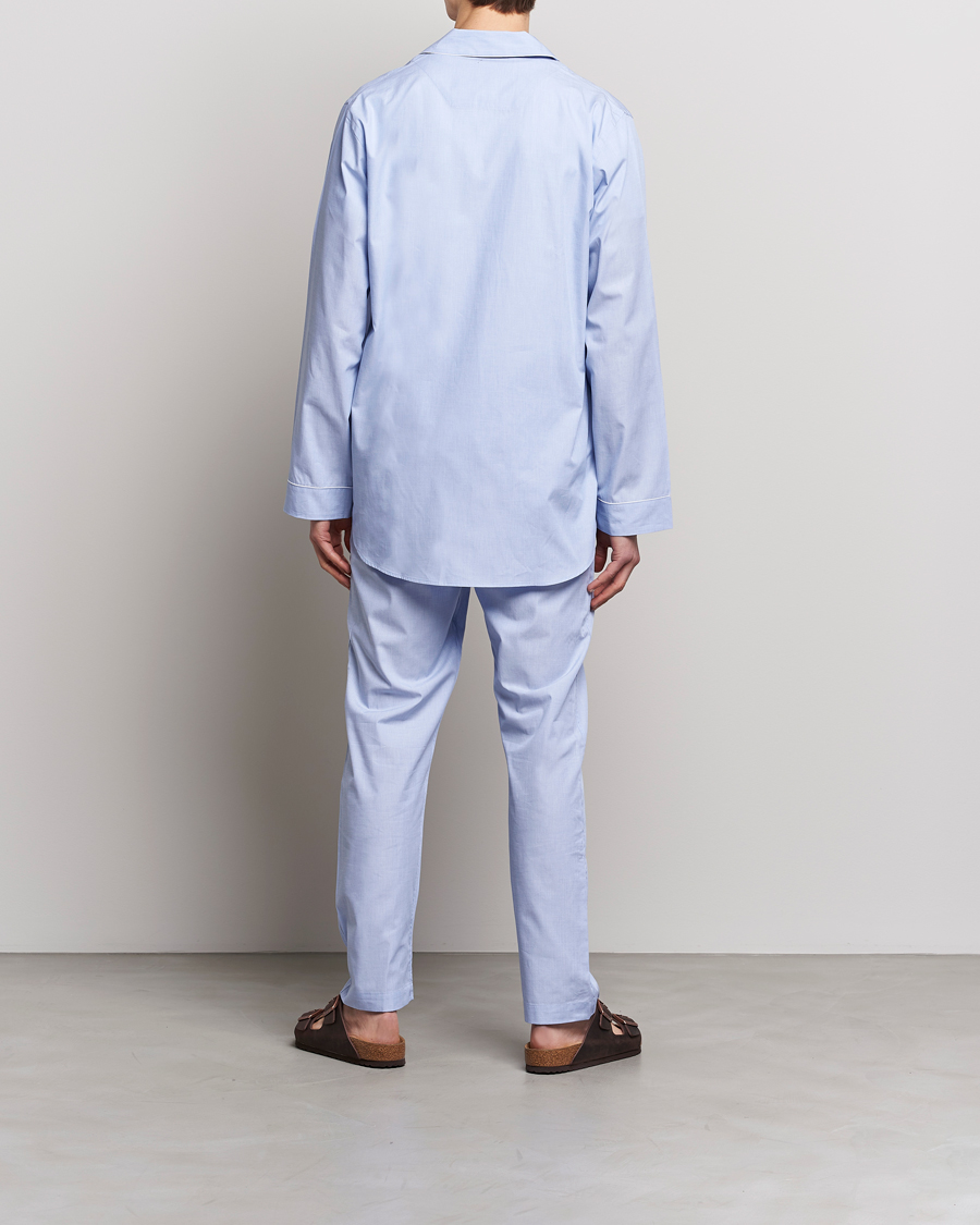 Men | Zimmerli of Switzerland | Zimmerli of Switzerland | Mercerized Cotton Pyjamas Light Blue