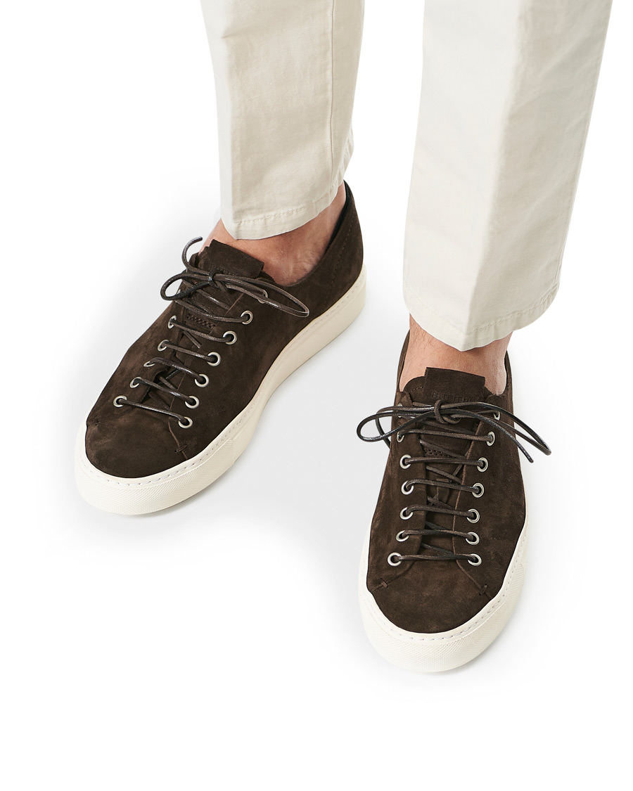 Men | Buttero Suede Sneaker Dark Brown | Buttero | Suede Sneaker Dark Brown