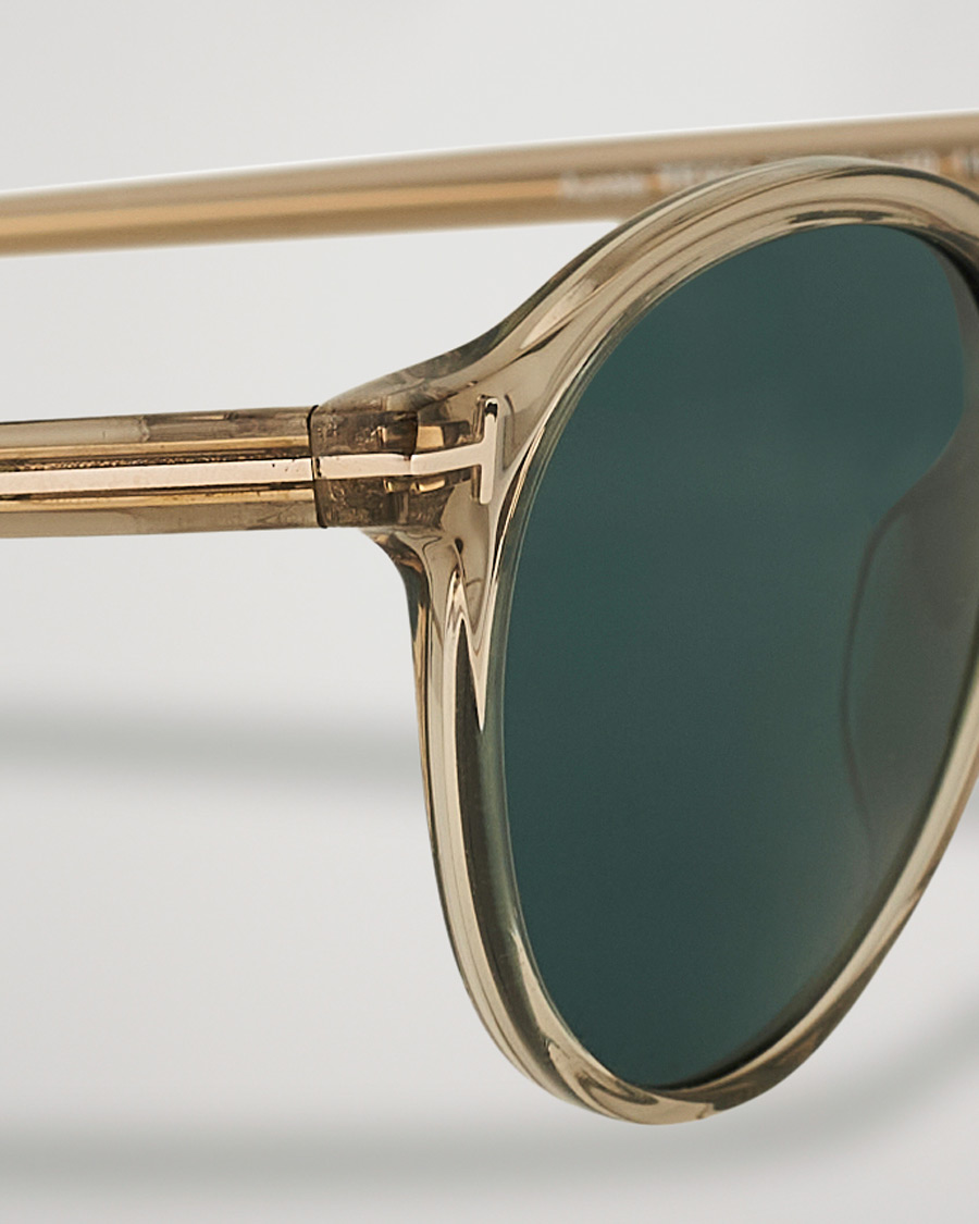 Men | Sunglasses | Tom Ford | Aurele Sunglasses Shiny Beige/Blue