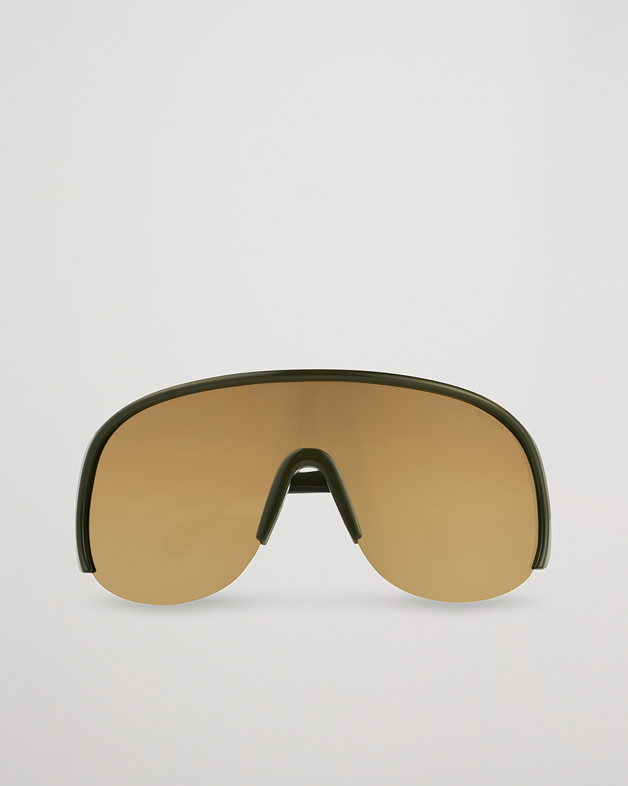 Men | Moncler Lunettes Phantom Sunglasses Shiny Dark Green/Brown | Moncler Lunettes | Phantom Sunglasses Shiny Dark Green/Brown