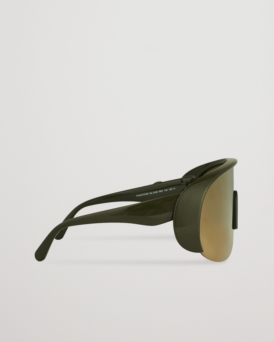 Men | Moncler Lunettes Phantom Sunglasses Shiny Dark Green/Brown | Moncler Lunettes | Phantom Sunglasses Shiny Dark Green/Brown