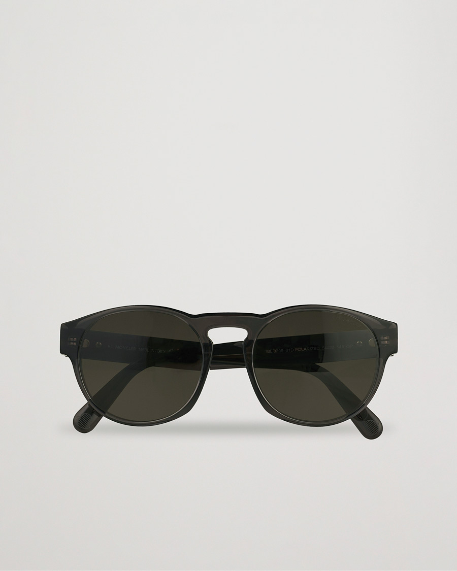 Men |  | Moncler Lunettes | ML0209 Polarized Sunglasses Shiny Black/Smoke