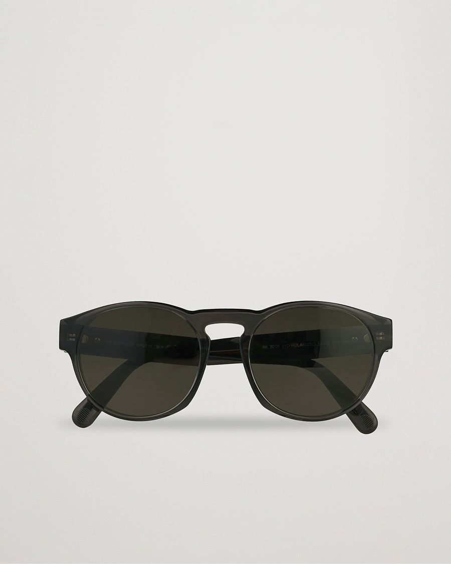 Men | Moncler Lunettes ML0209 Polarized Sunglasses Shiny Black/Smoke | Moncler Lunettes | ML0209 Polarized Sunglasses Shiny Black/Smoke