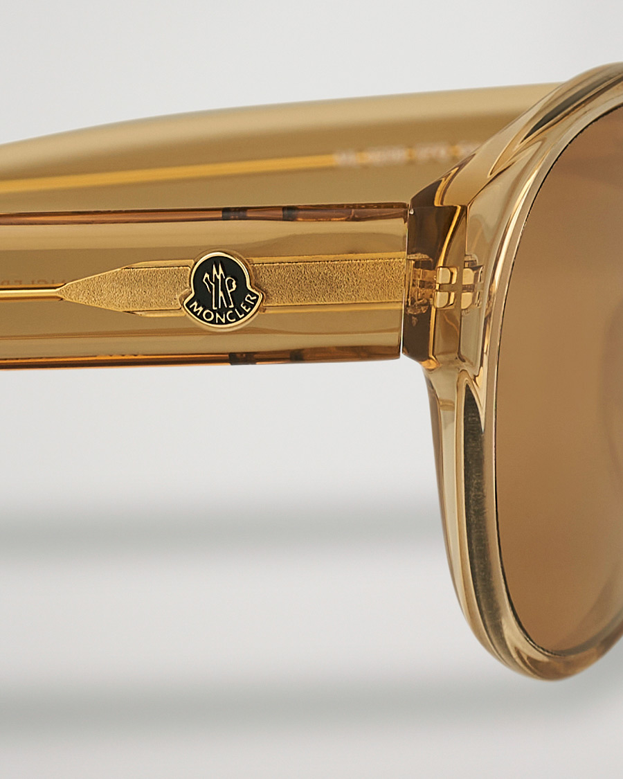 Men | Moncler Lunettes ML0209 Polarized Sunglasses Shiny Beige/Brown | Moncler Lunettes | ML0209 Polarized Sunglasses Shiny Beige/Brown
