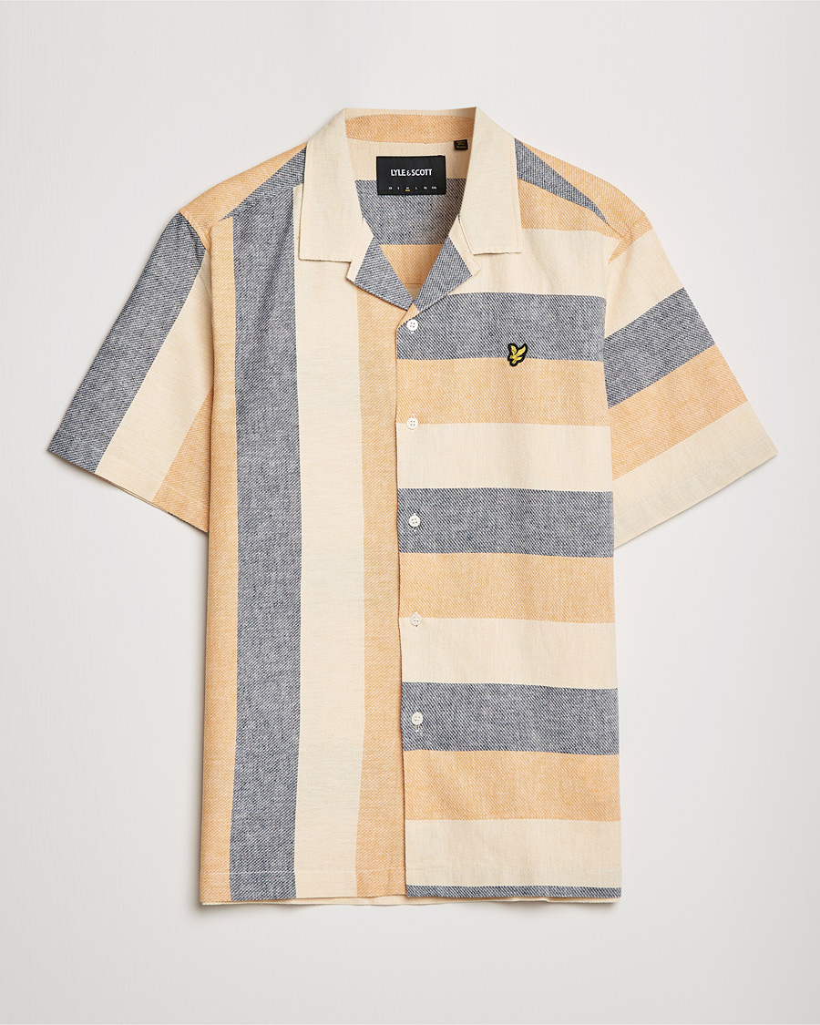Men | Shirts | Lyle & Scott | Artisinal Resort Short Sleeve Shirt Gold Haze