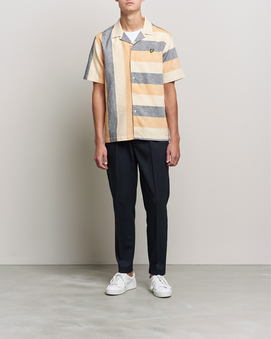 Men | Shirts | Lyle & Scott | Artisinal Resort Short Sleeve Shirt Gold Haze