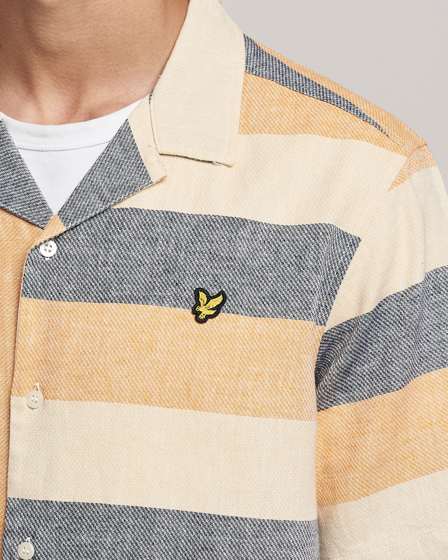 Men | Shirts | Lyle & Scott | Artisinal Resort Short Sleeve Shirt Gold Haze