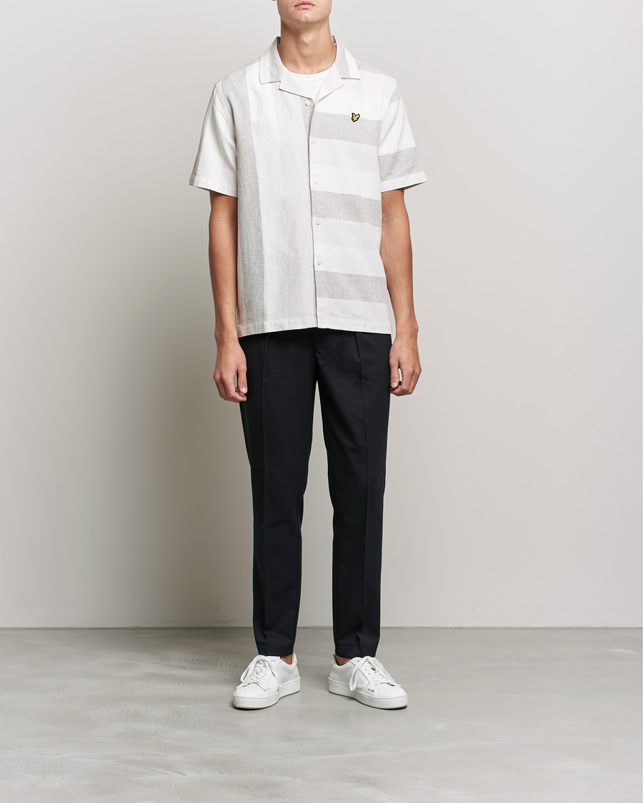 Men |  | Lyle & Scott | Artisinal Resort Short Sleeve Shirt Off White