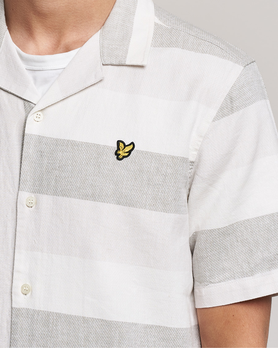 Men | Shirts | Lyle & Scott | Artisinal Resort Short Sleeve Shirt Off White