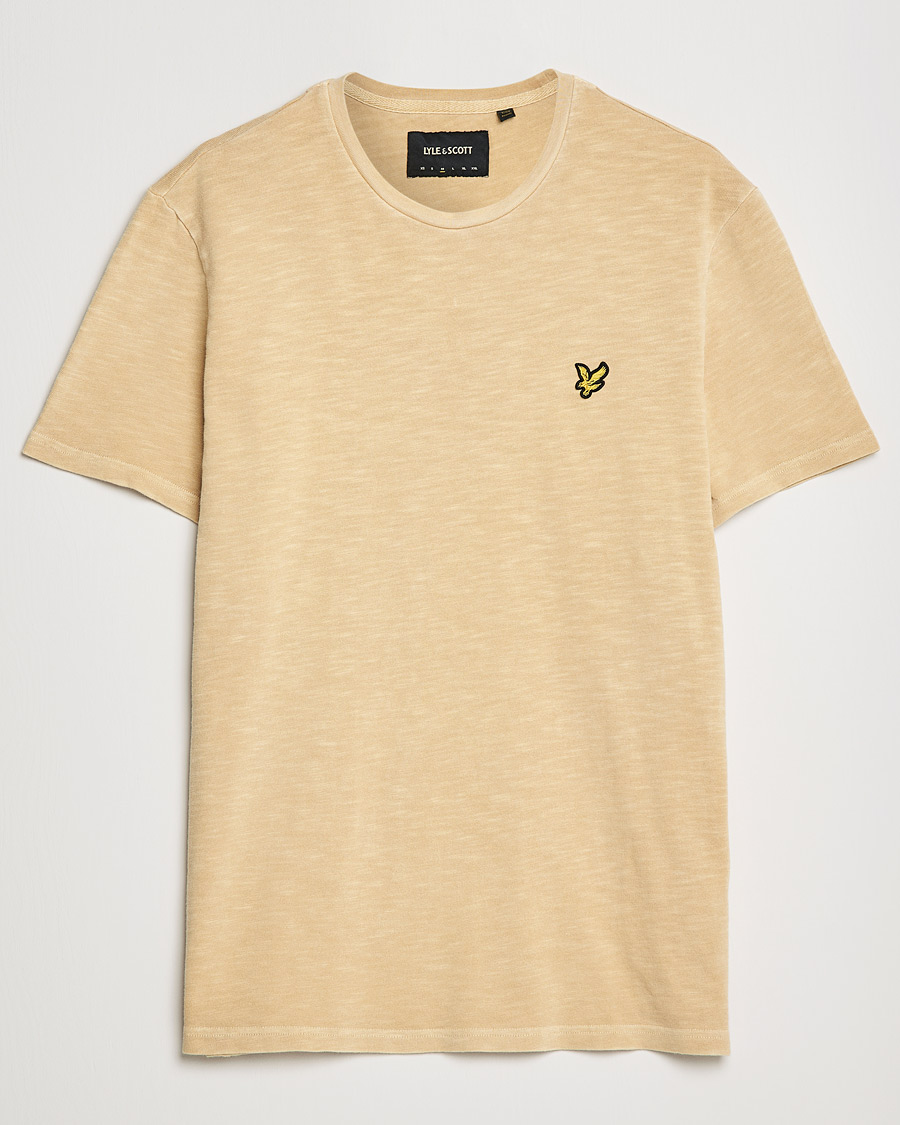 Men | T-Shirts | Lyle & Scott | Cotton Slub T-shirt Gold Haze