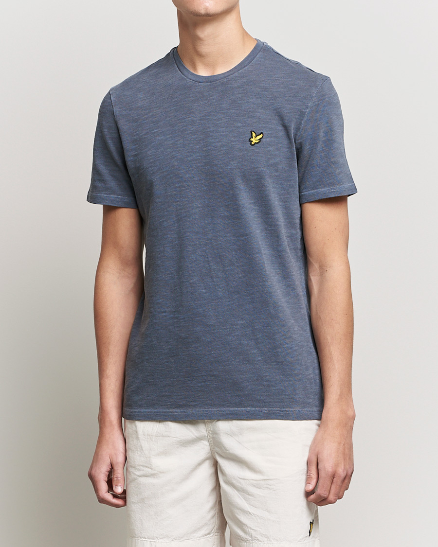 Men | T-Shirts | Lyle & Scott | Cotton Slub T-shirt Dark Navy