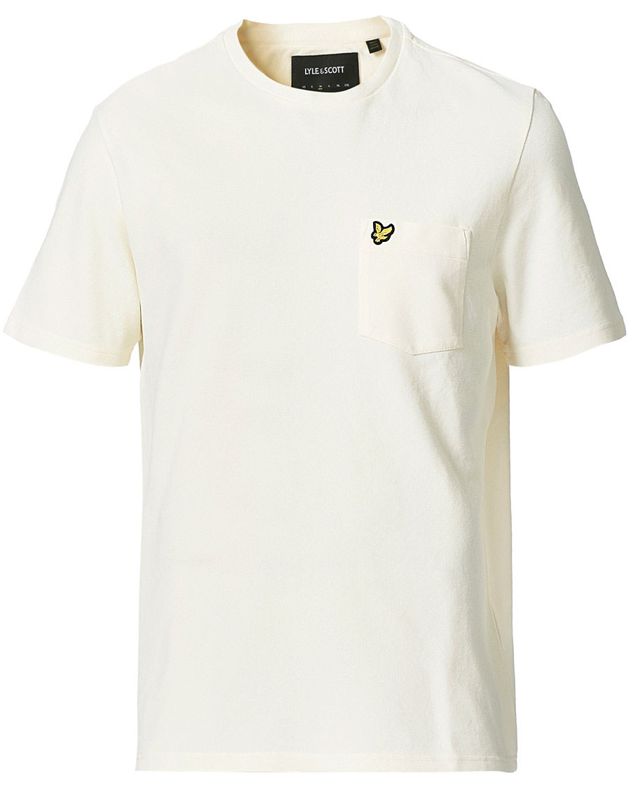 Men |  | Lyle & Scott | Sandwash Pique T-shirt Off White