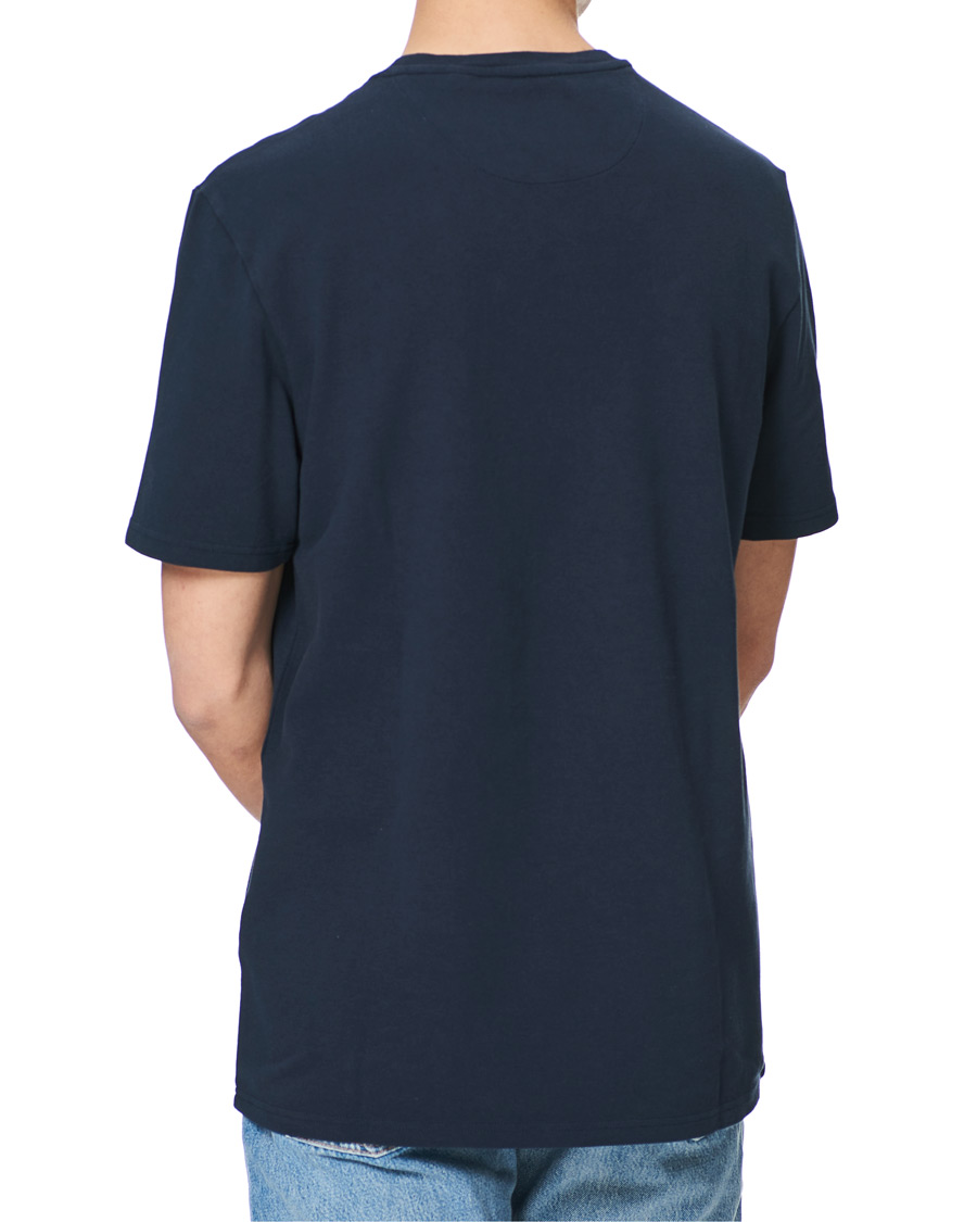 Men | T-Shirts | Lyle & Scott | Sandwash Pique T-shirt Dark Navy