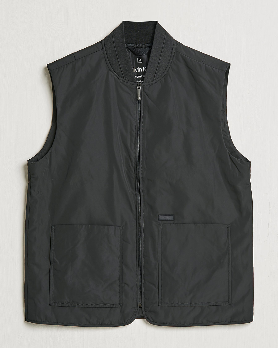Men | Coats & Jackets | Calvin Klein | Super Lightweight Vest Black