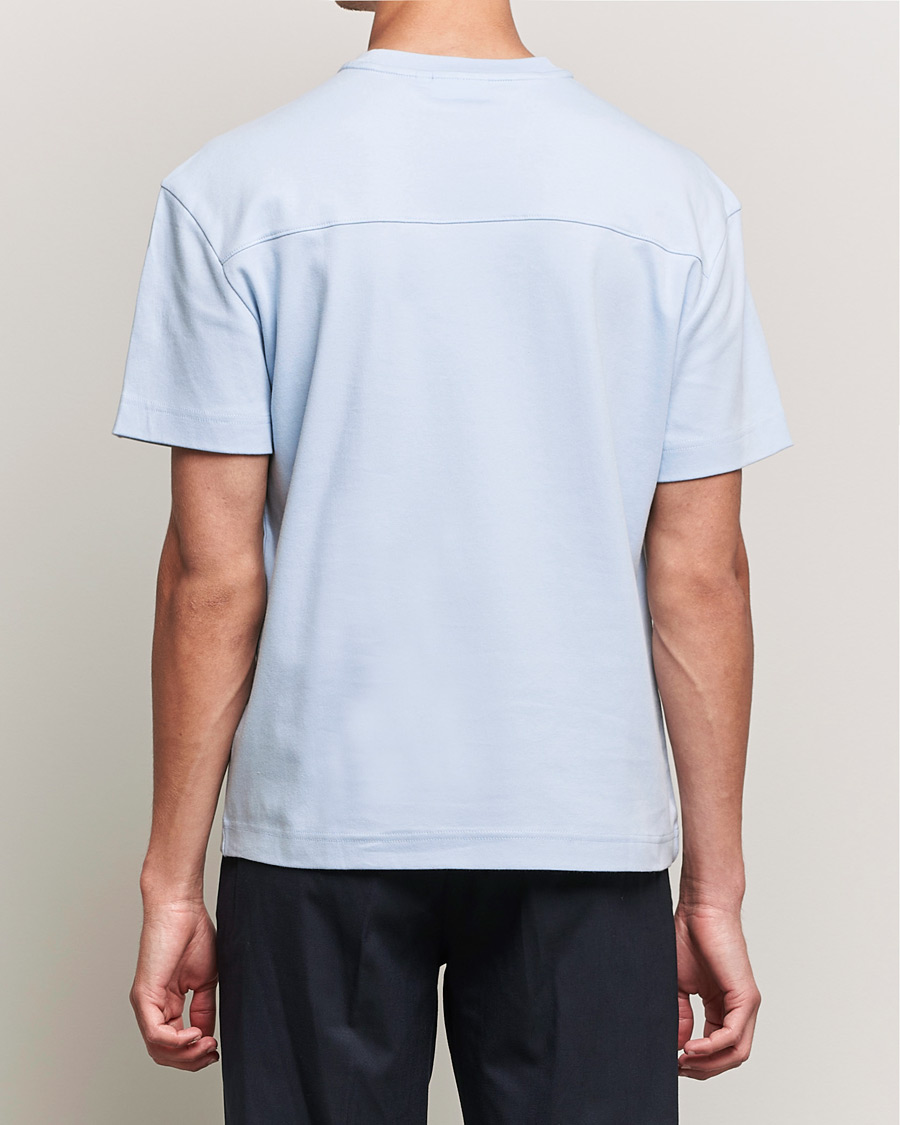 Men | T-Shirts | Calvin Klein | Debossed Logo Crew Neck Tee Bayshore Blue