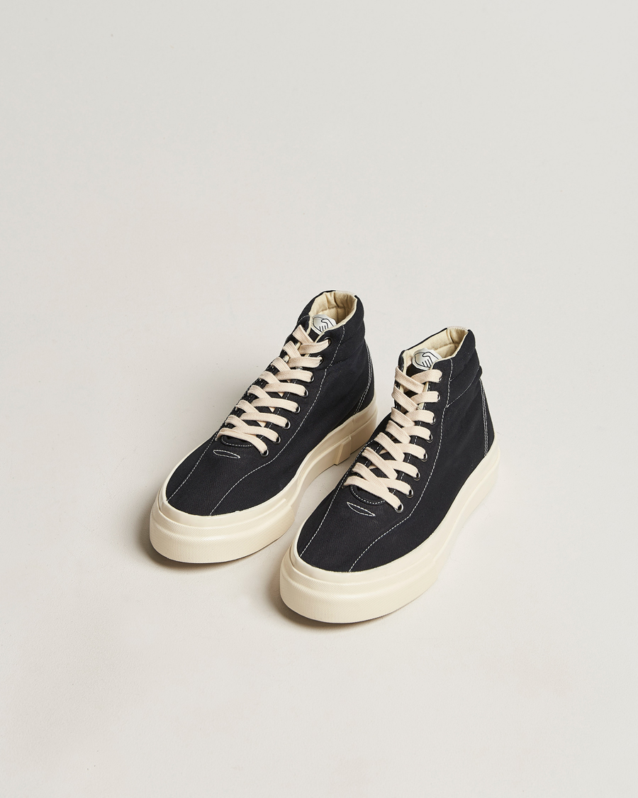 Men | Stepney Workers Club Varden High Top Canvas Sneaker Black | Stepney Workers Club | Varden High Top Canvas Sneaker Black