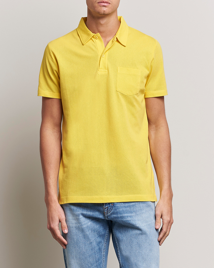 Men | Care of Carl Exclusives | Sunspel | Riviera Polo Shirt Empire Yellow