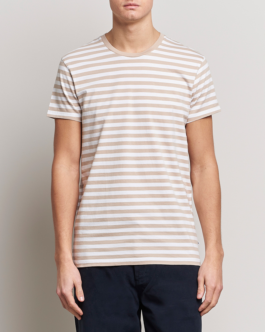 Men | T-Shirts | Samsøe Samsøe | Samsøe & Samsøe Patrick Crew Neck Tee White Pure Cashmere
