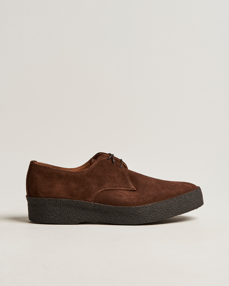 Men | Derby Shoes | Sanders | Gibson Lo Top Derby Polo Snuff Suede