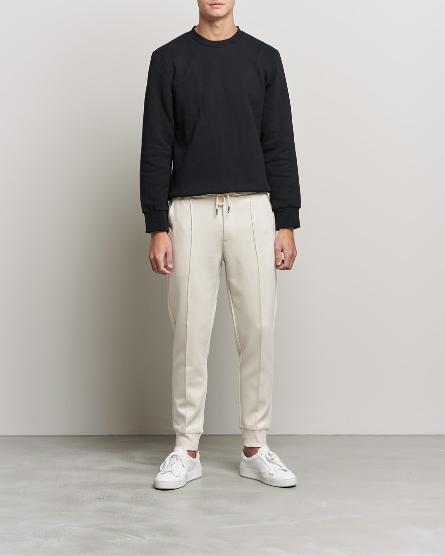 Men | Trousers | BOSS | Tailored Schiller Jersey Trousers Open White