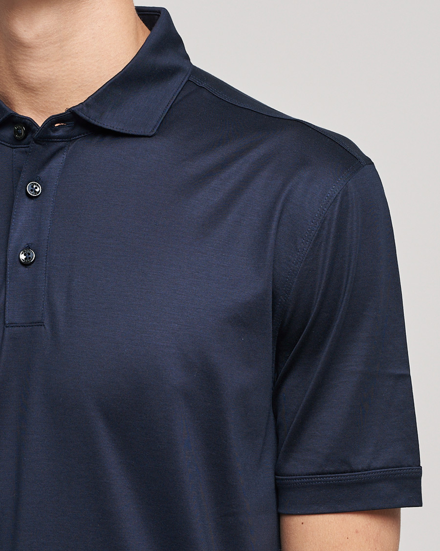 Men | Polo Shirts | BOSS BLACK | Press Polo Dark Blue