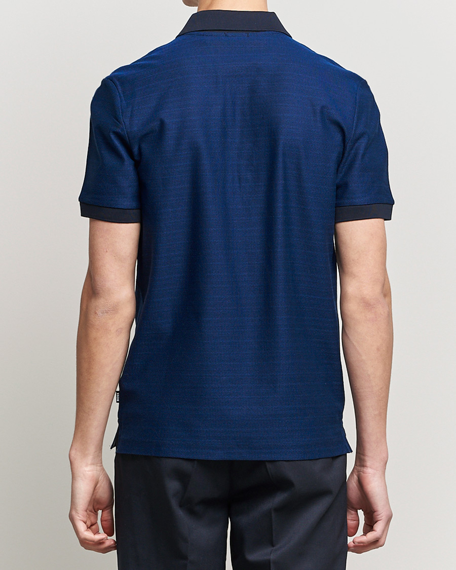 Men | Polo Shirts | BOSS BLACK | Polston Half-Zip Polo Dark Blue